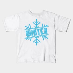 Winter Snowflakes Kids T-Shirt